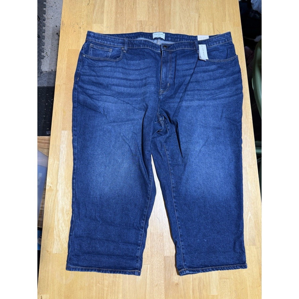Lane Bryant Mid-Rise Boyfriend Capri Jean Women 28 Blue Excellent Flex Magic NWT
